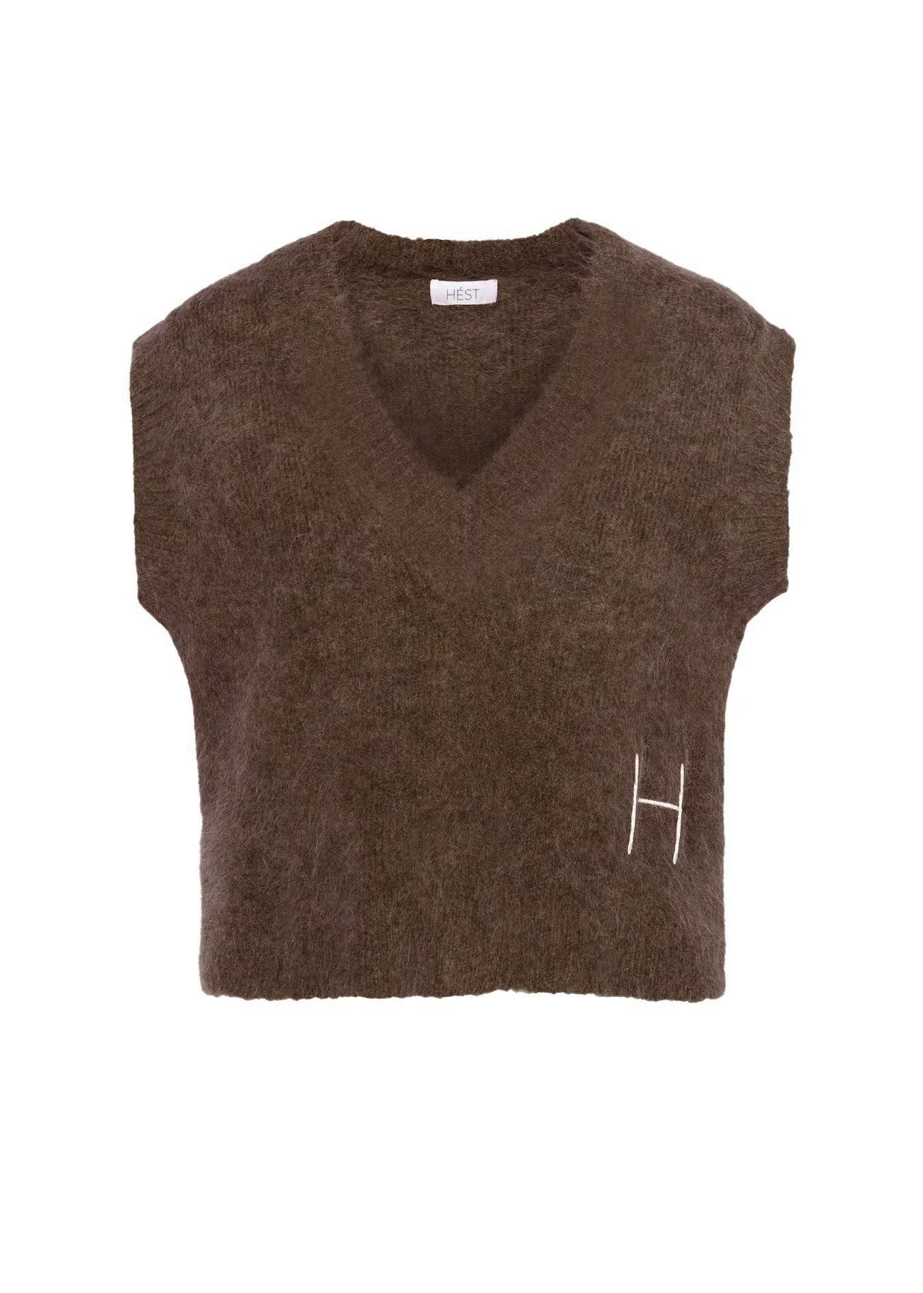 Hést Pernille Vest - brun