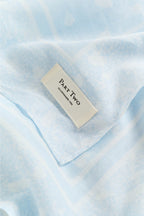 Part Two Phi Skjerf - Lyseblå/Hvit