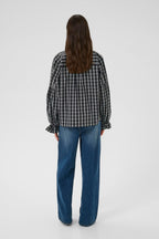 Karen by Simonsen Destiny Bluse - Sort Rutet