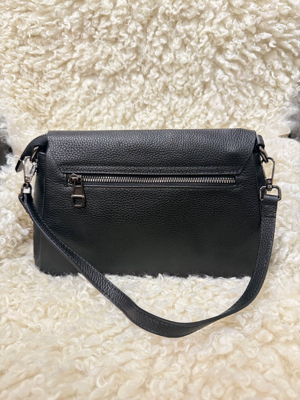 Norett Clutch Skinnveske - Sort