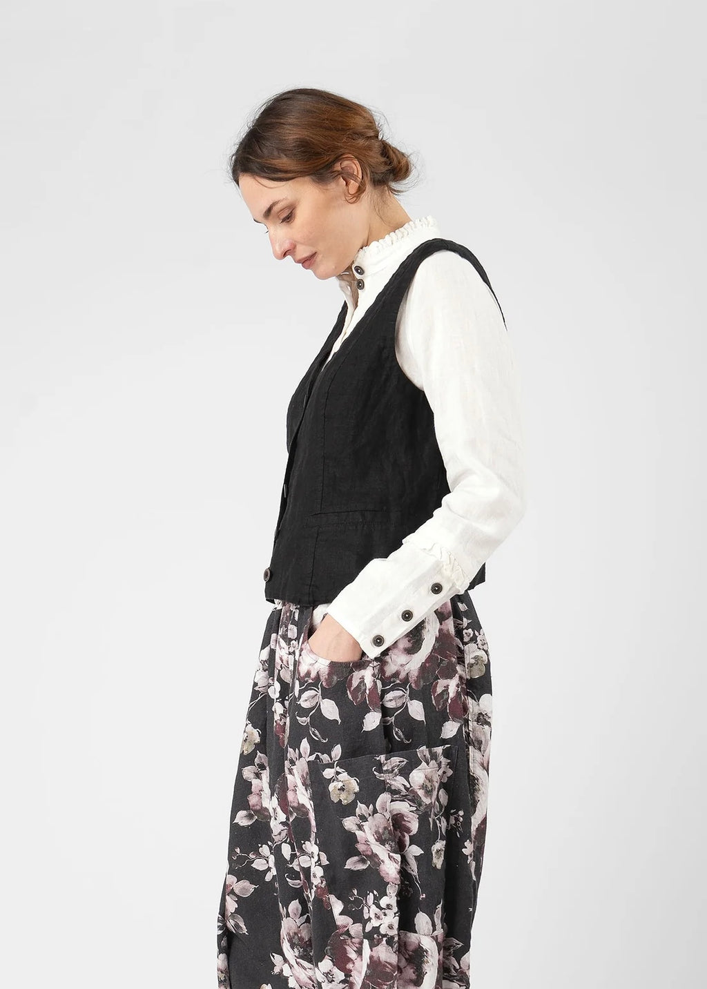 Olars ulla Vaktel lin Vest - Svart