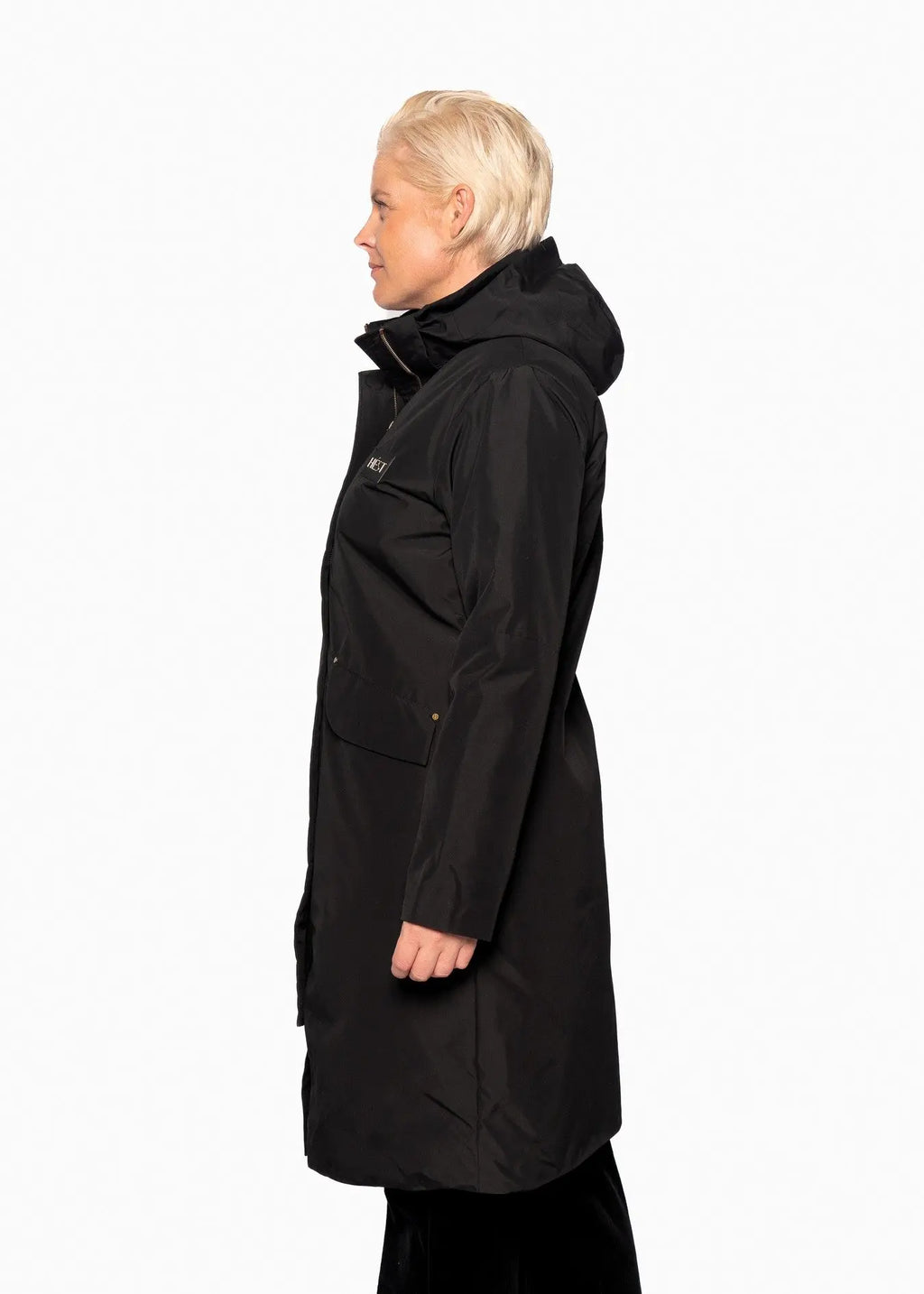 Hést søndre parkas - Svart