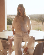 Cashmere Sweater With Flower