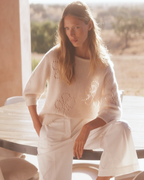 Cashmere Sweater With Flower