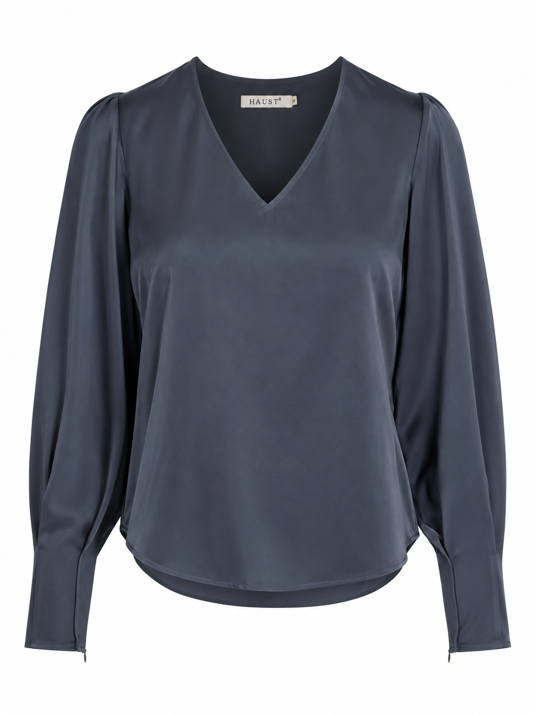 Haust Satengbluse V-hals