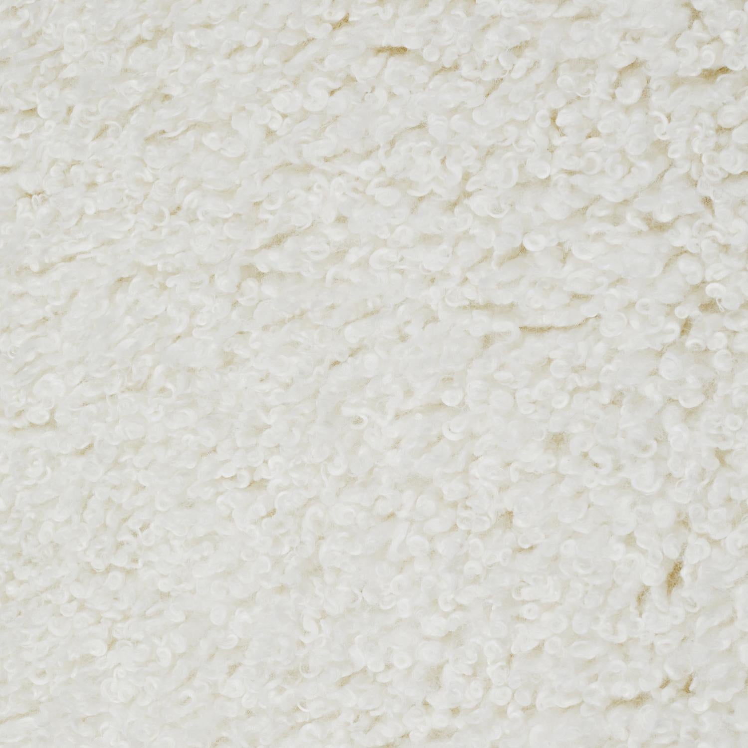 Skinnwille Curly Faux Fur «lammeskinn» ullpledd  - Ivory