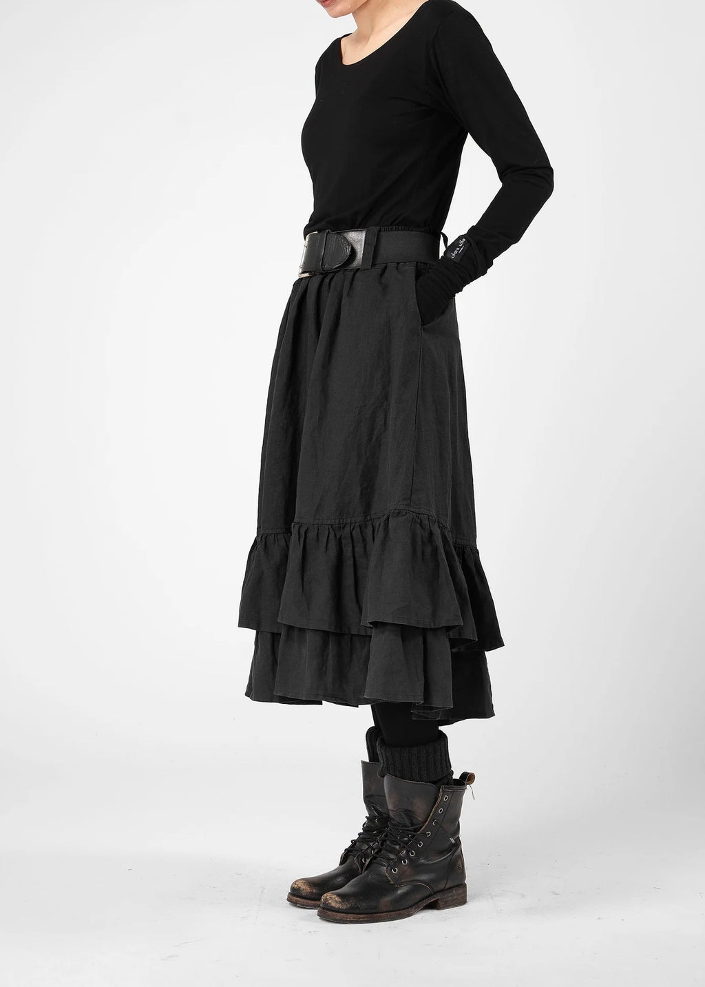 Olars ulla Noras Lin skjørt - svart