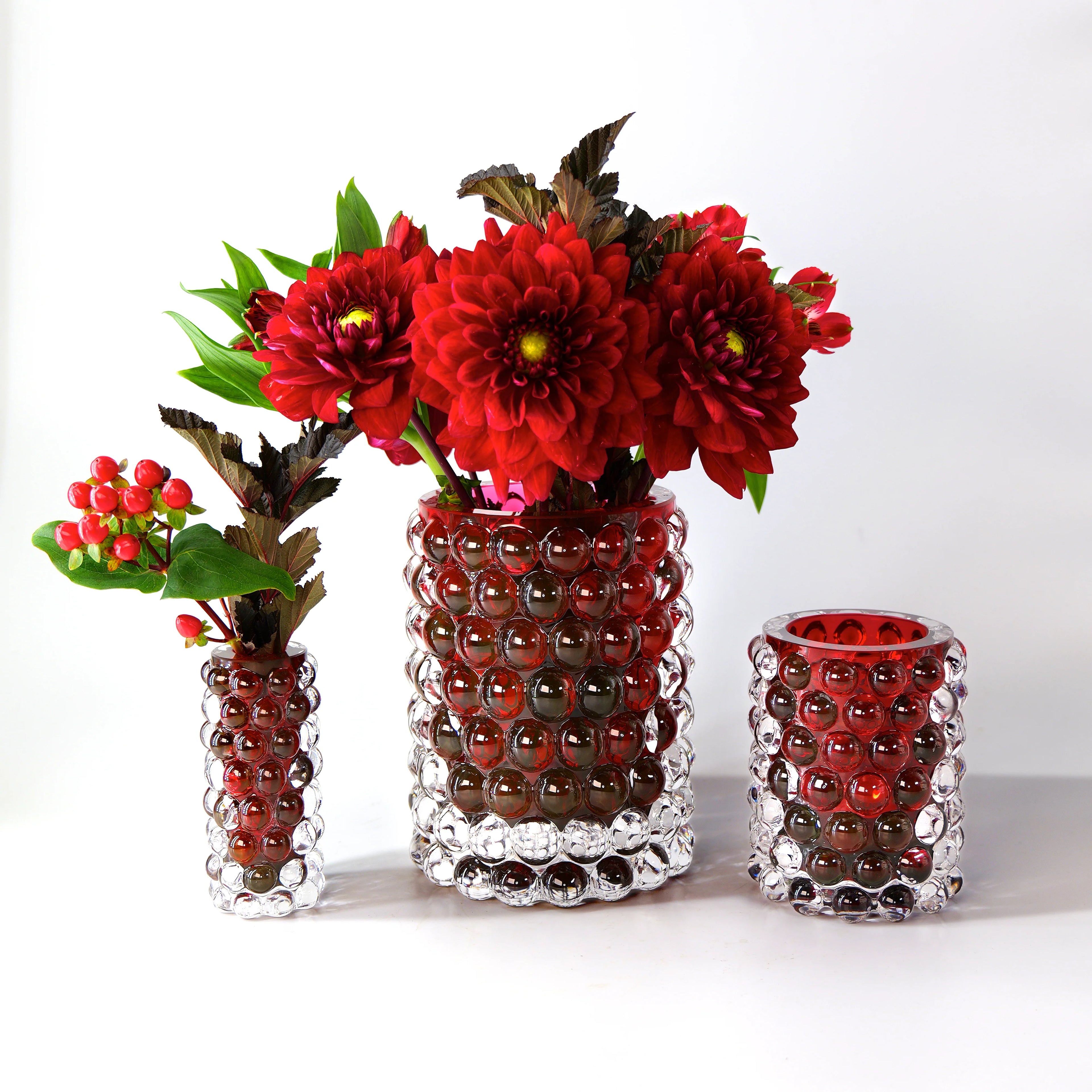 Skogsberg Smart Hurricane lamp Boule regular - Cardinal red