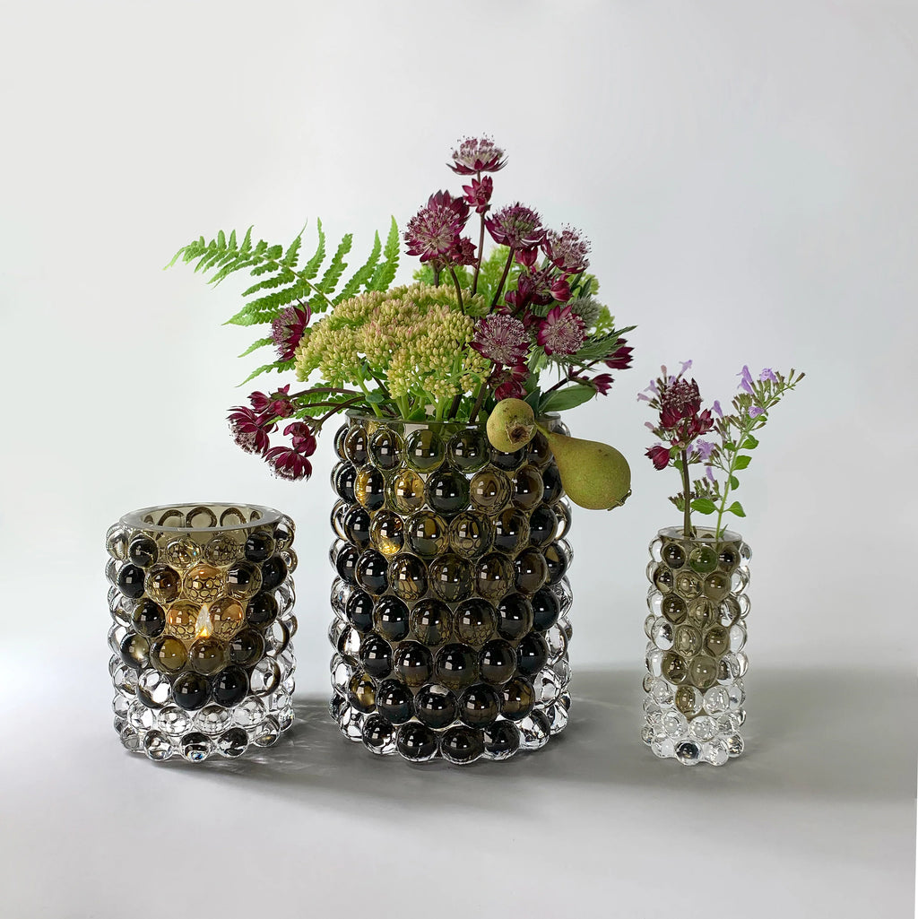 Skogsberg Smart Hurricane Boule vase mini - Tobacco