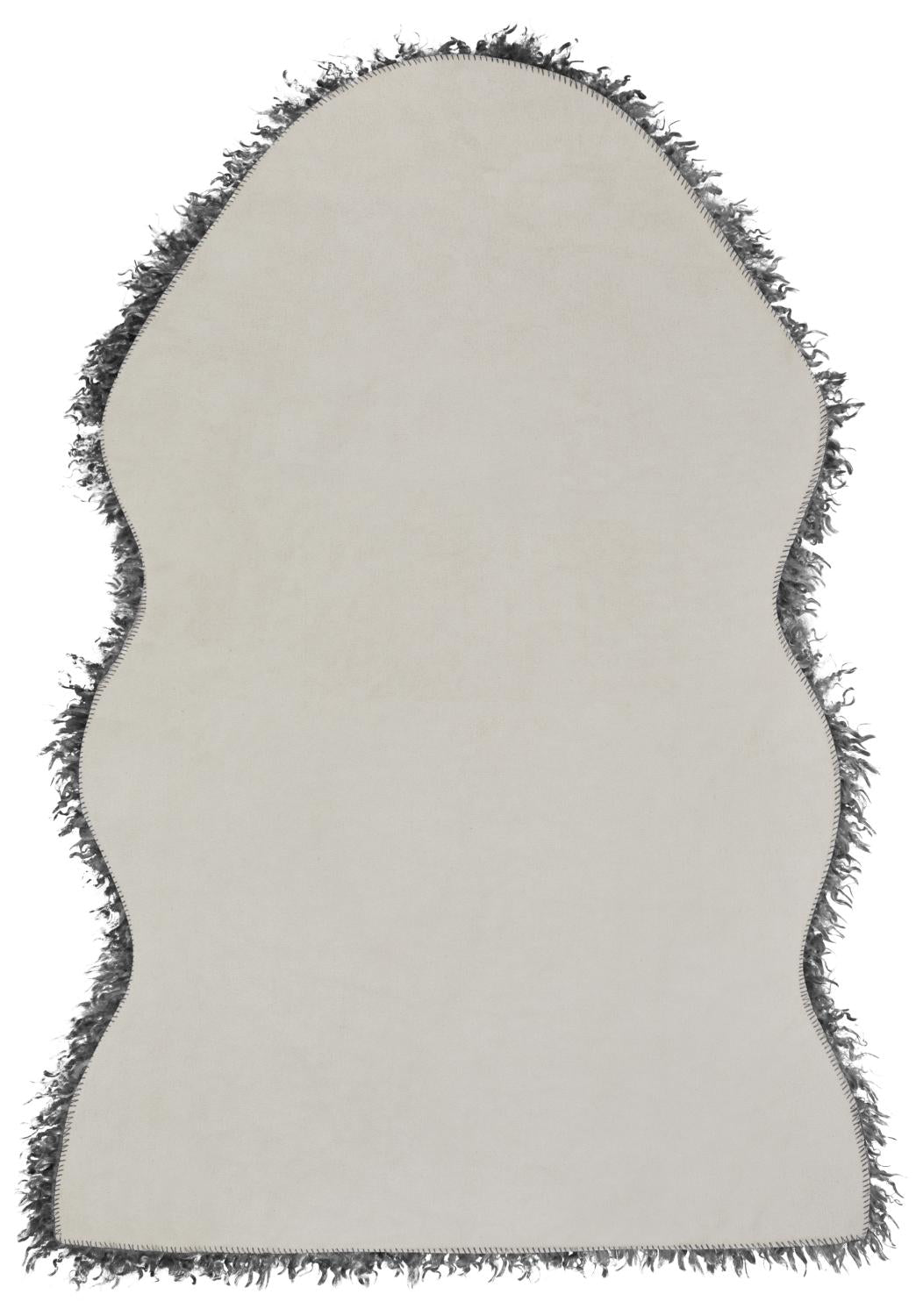 Skinnwille Curly Faux Fur «lammeskinn» - Grå