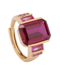Margosha Red velvet ring - Gold