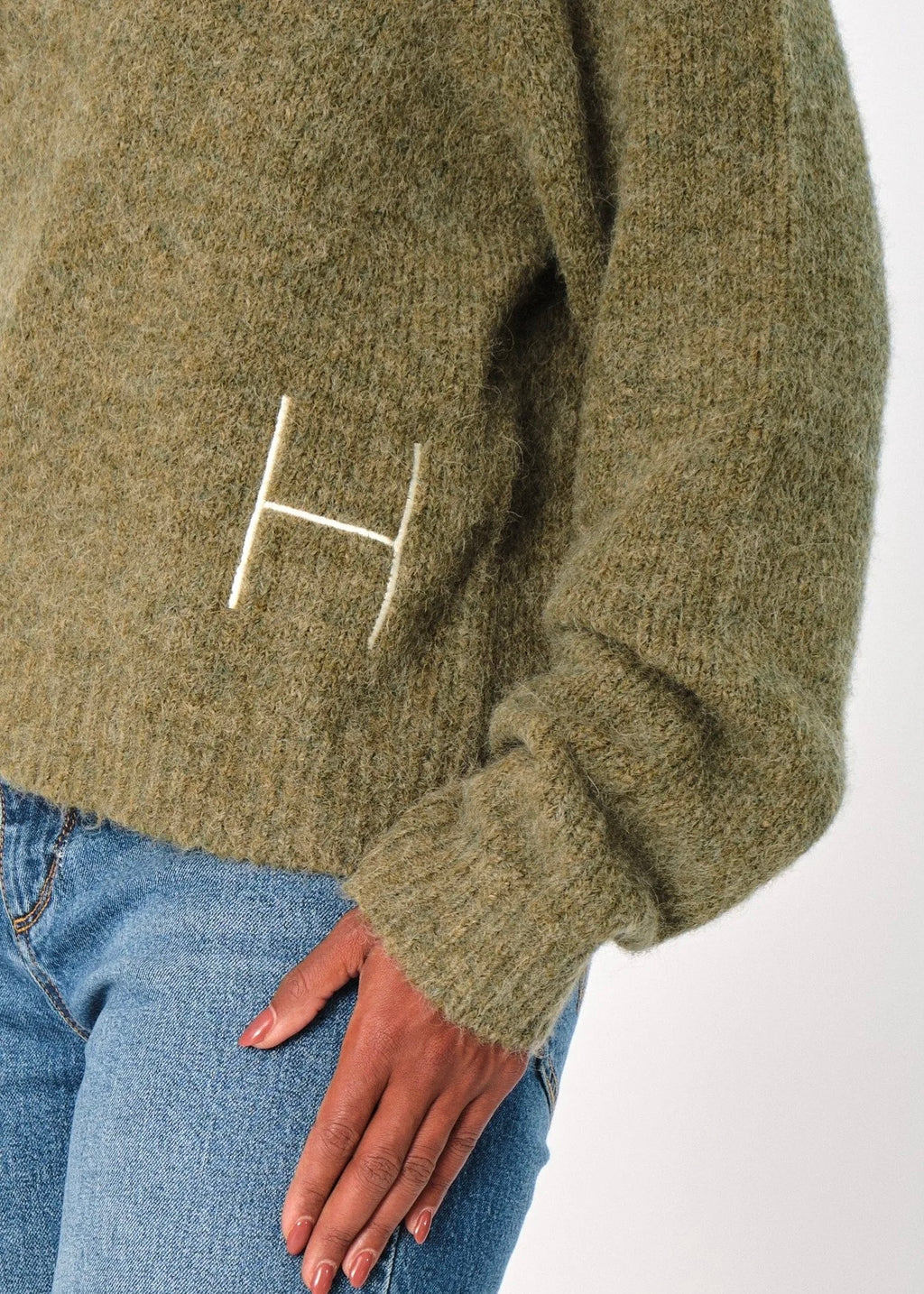 Hést Pernille genser - mosegrønn