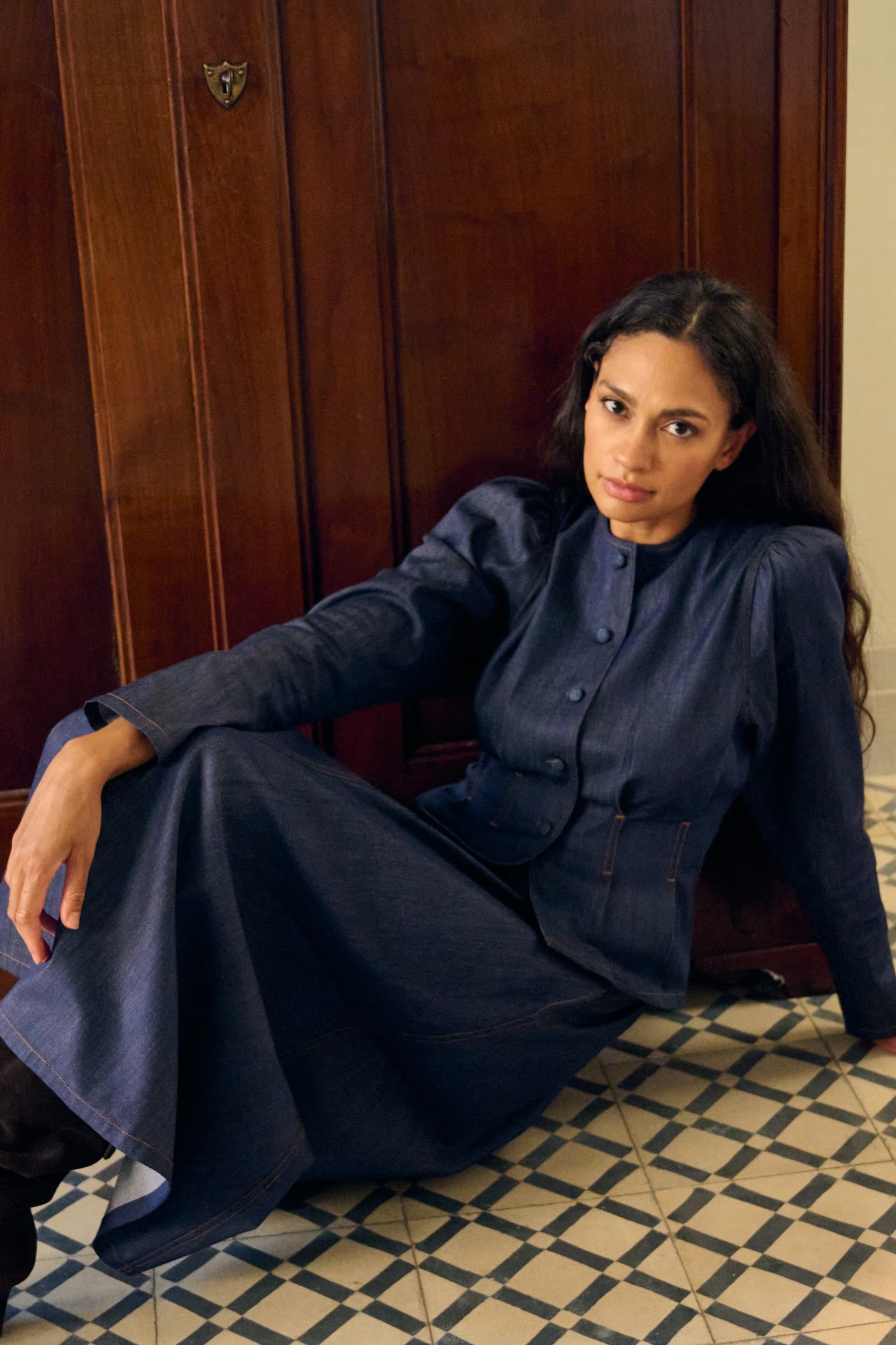 Karen by Simonsen Drew Denim Bluse