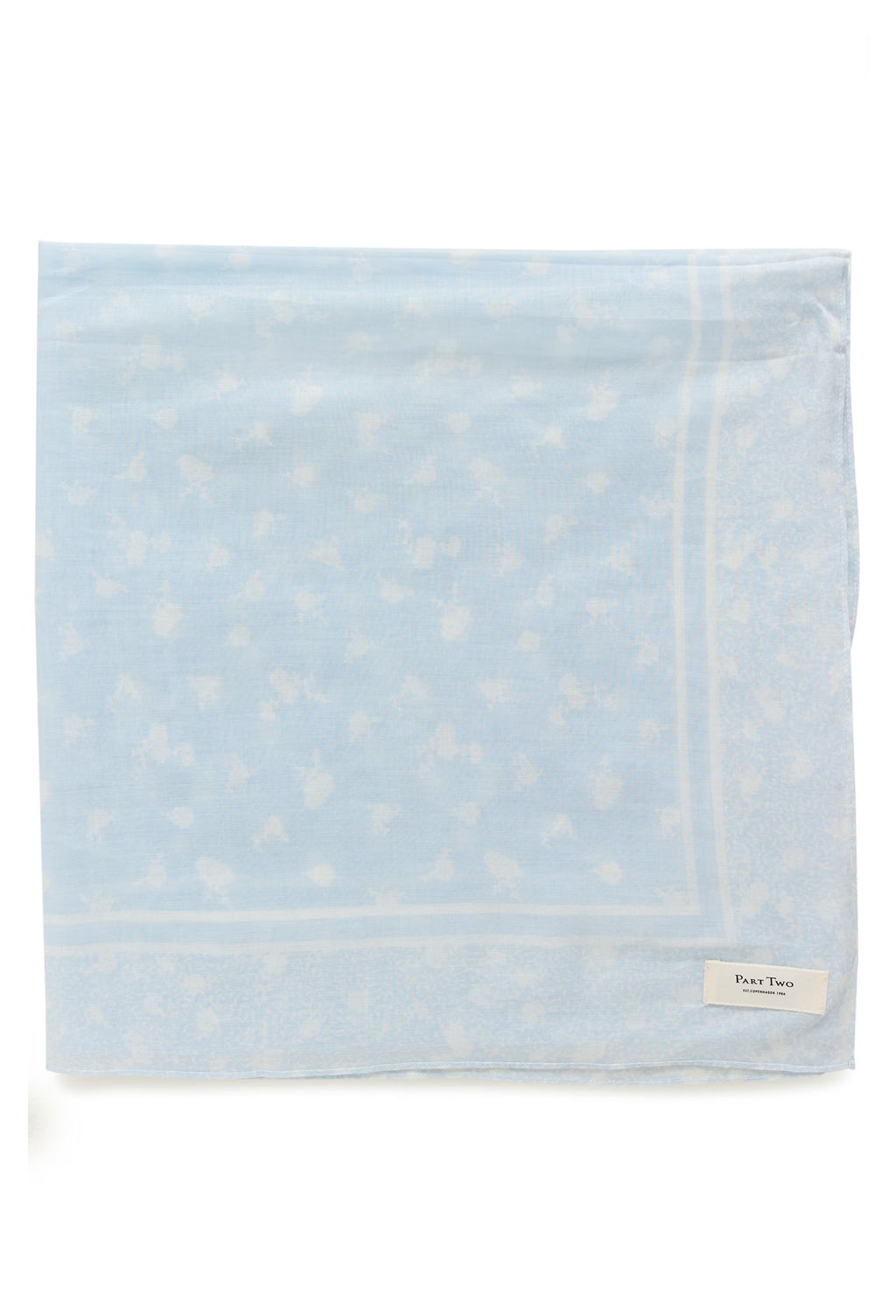Part Two Phi Skjerf - Lyseblå/Hvit