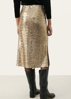 Part Two Teffania Paljett Skjørt - Gull