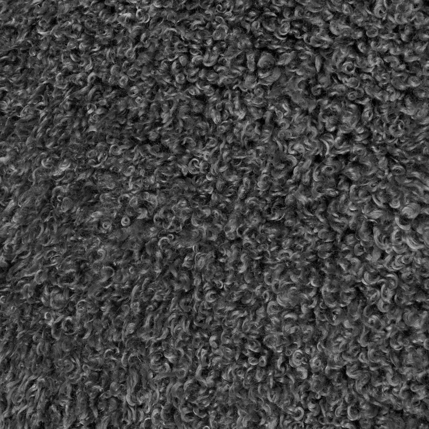 Skinnwille Curly Faux Fur «lammeskinn» - Grå