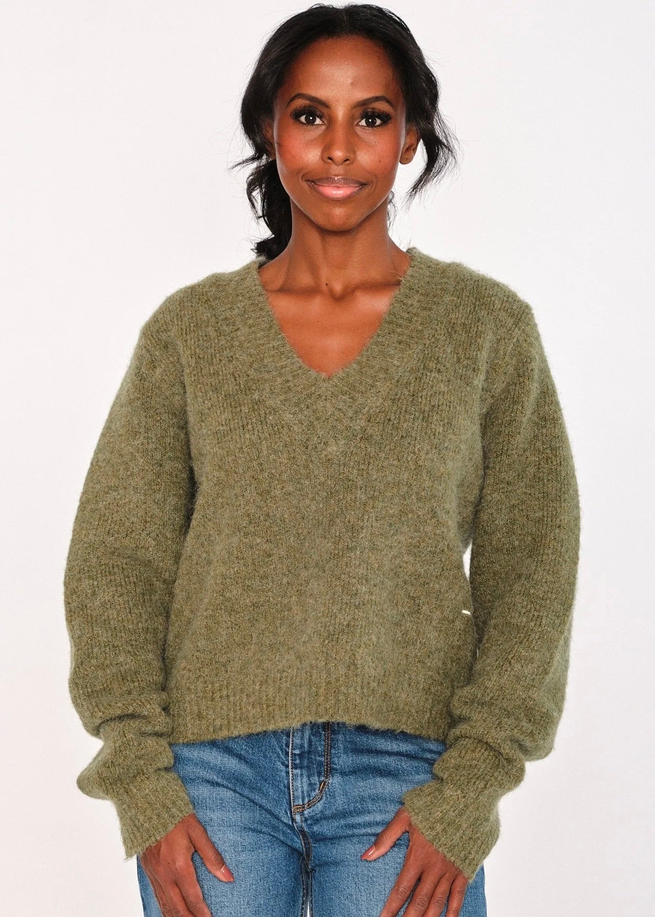 Hést Pernille genser - mosegrønn