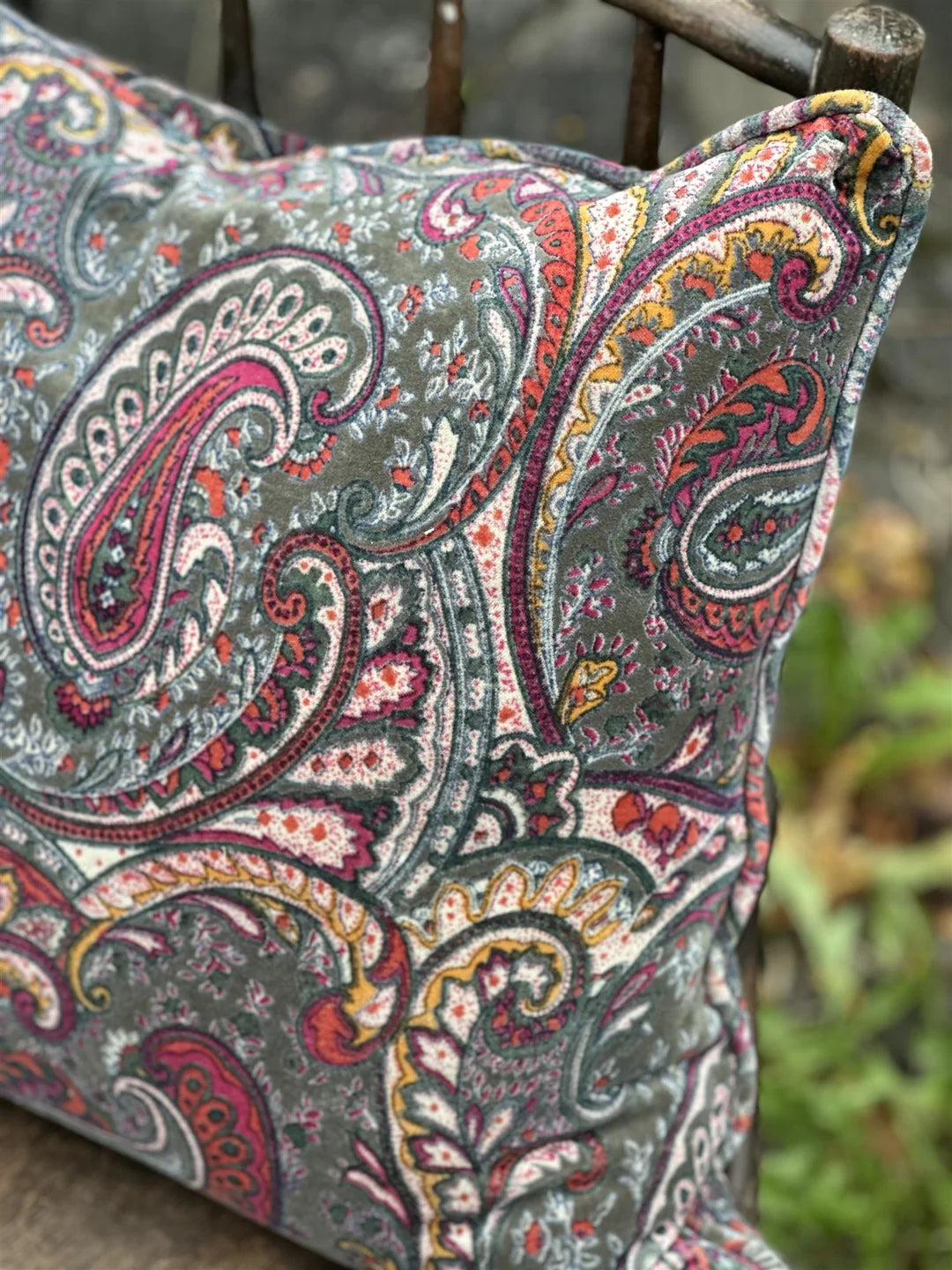 Anouska Velur Putetrekk - Paisley Olive