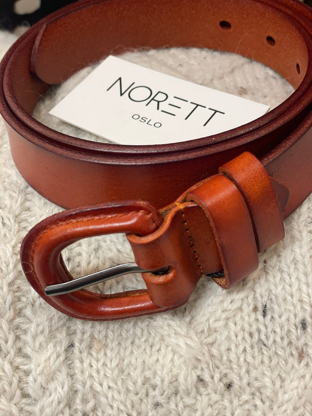 Norett Belte Skinn - Cognac