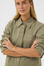 Part Two Nayla Skjortejakke - Khakigrønn