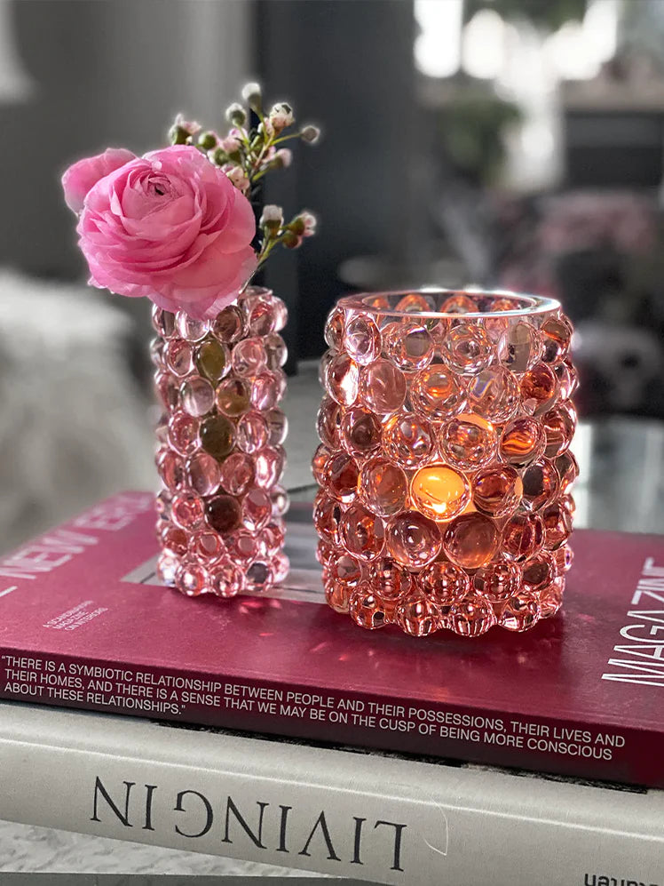 Skogsberg Smart Hurricane lamp Boule regular - Rosé