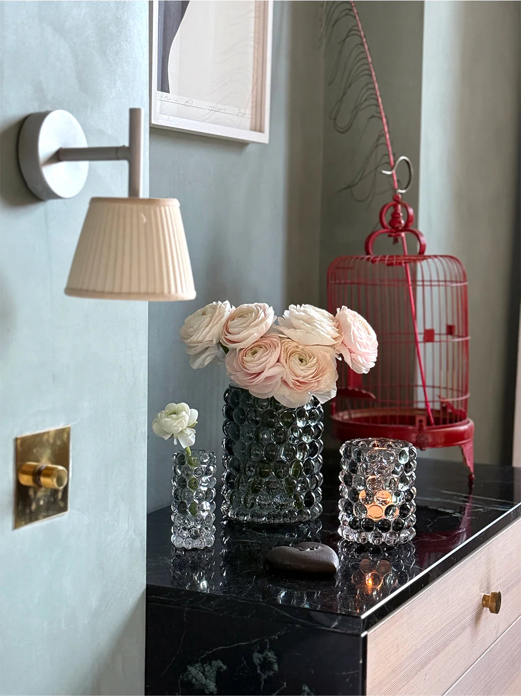 Skogsberg Smart Hurricane Boule vase mini - Sage