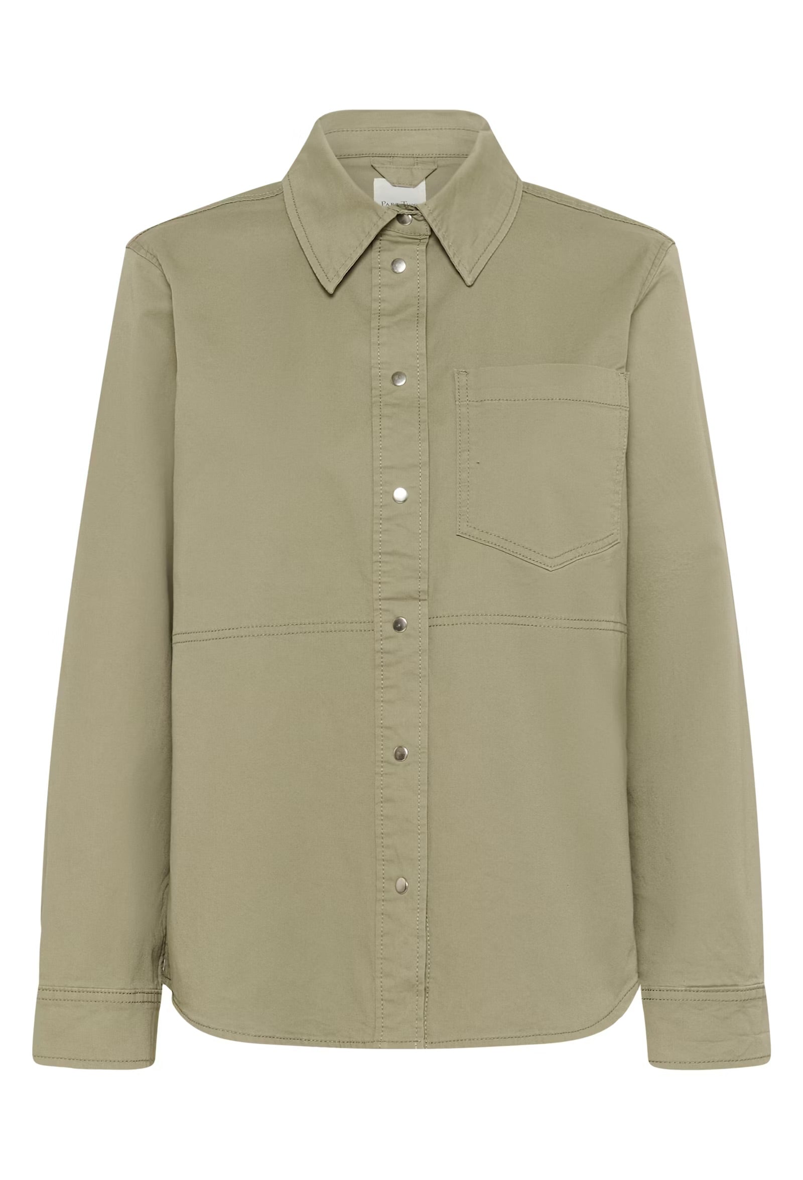 Part Two Nayla Skjortejakke - Khakigrønn