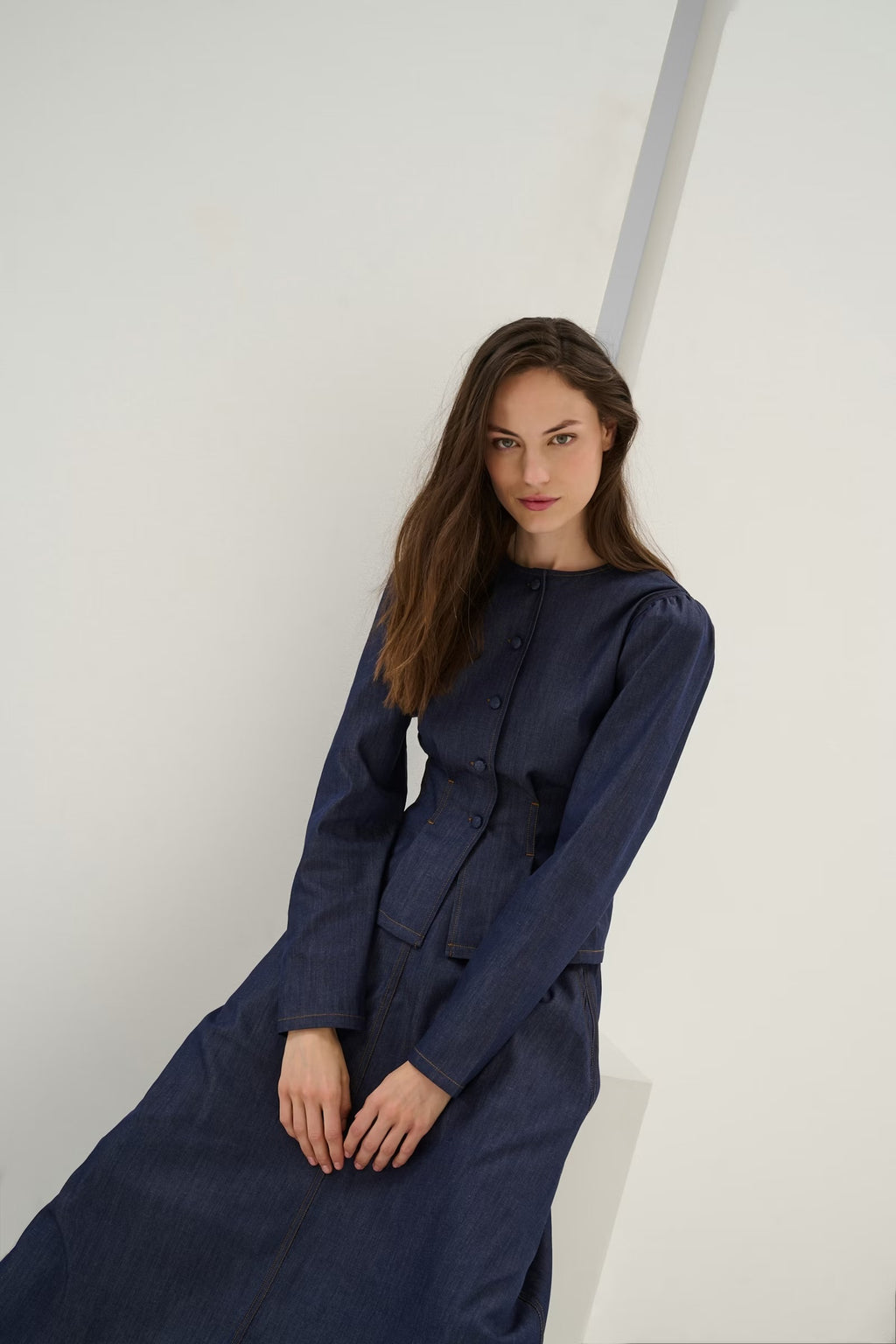 Karen by Simonsen Drew Denim Bluse