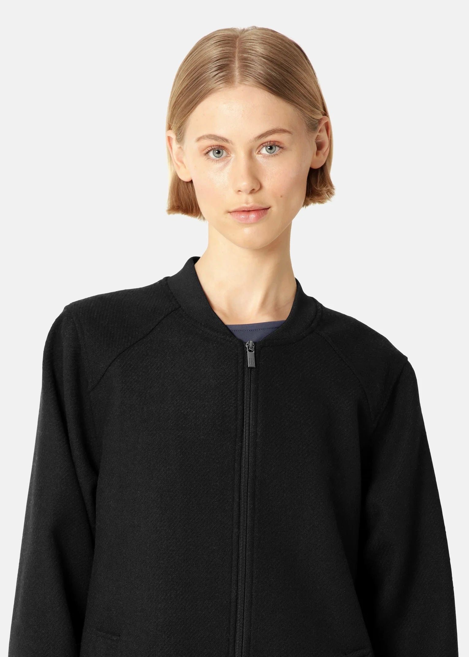 Ilse Jacobsen lang ullkåpe - Svart