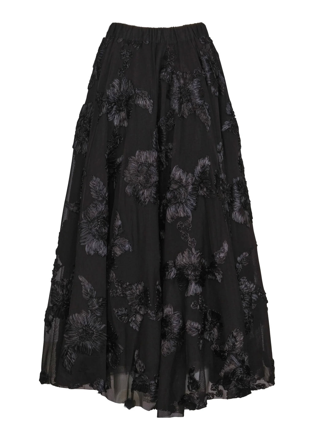 Haust langt Tulle skjørt - svart