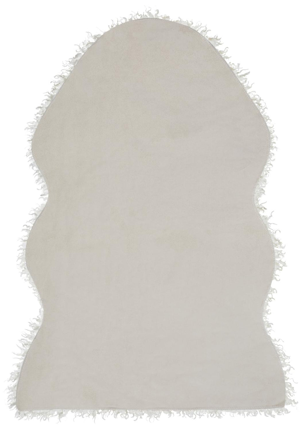 Skinnwille Curly Faux Fur «lammeskinn» - Beige