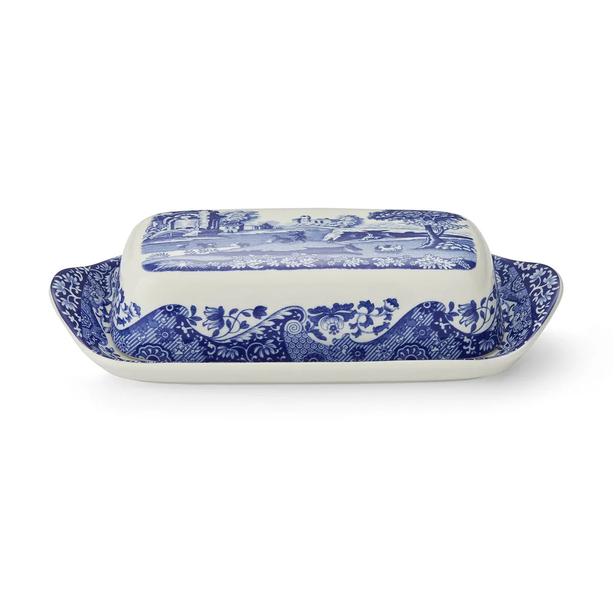 Spode Blue Italian Smørfat
