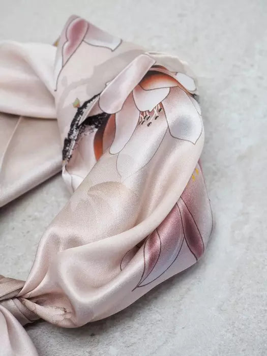 7Days Silkeskjerf Mini - Gammelrosa Magnolia