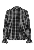 Karen by Simonsen Destiny Bluse - Sort Rutet