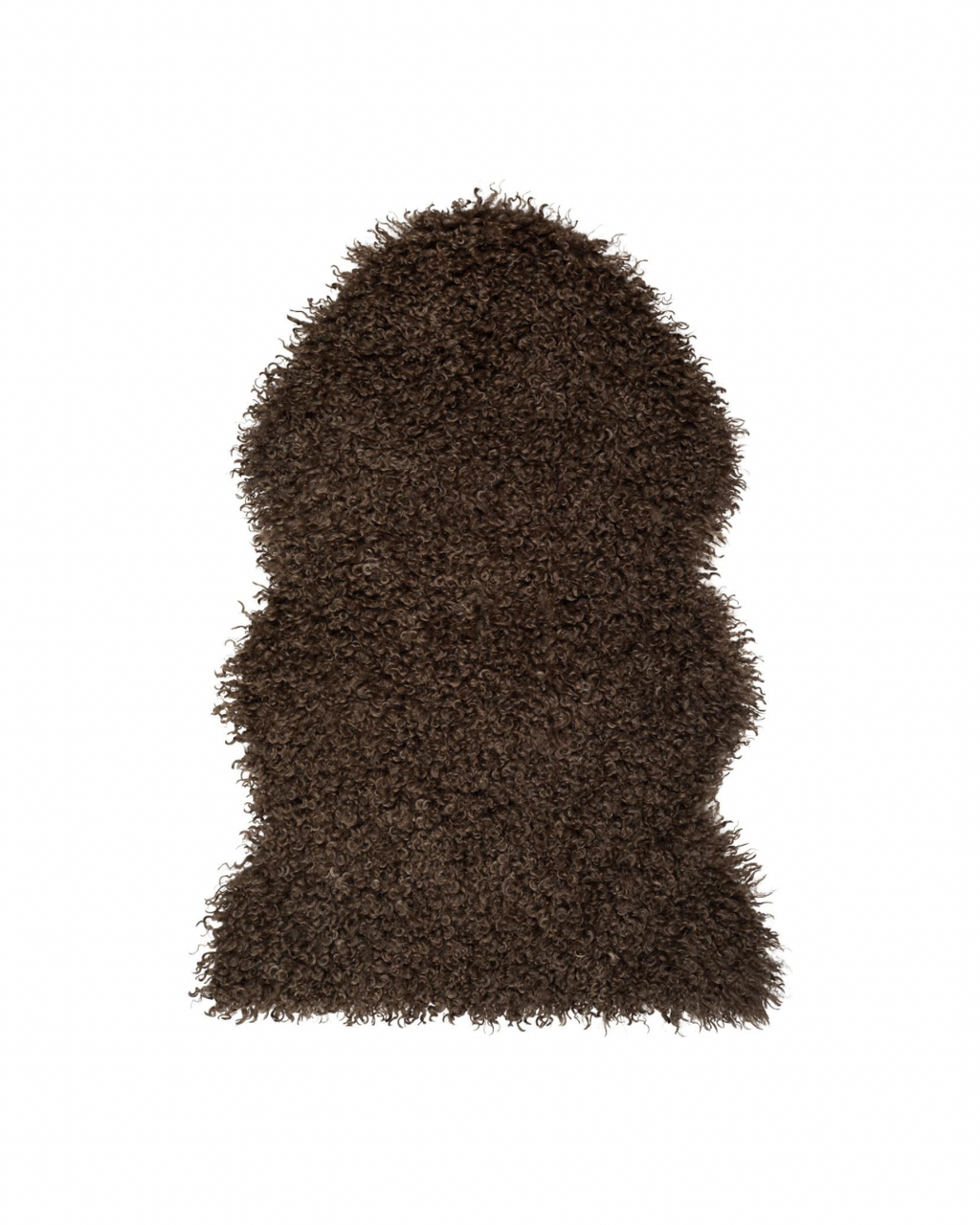 Skinnwille Curly Faux Fur «lammeskinn» - Brun