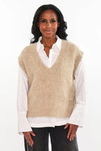Hést Pernille Vest - Savannah Tan Beige
