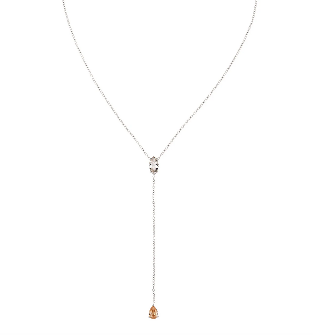 Golden Drop kjede i Sølv - Margosha