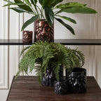 Løve Blomsterpotte - Svart