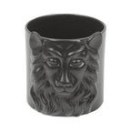 Løve Blomsterpotte - Svart