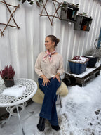 Cashmere Sweater With Flower