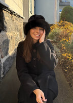 Malisa Margaret Faux Fur Lue - Svart