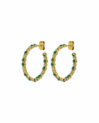 Dyrberg/Kern Nandita Øredobber - SG Emerald Grønn