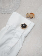 Button decoration Glass flower 1pc