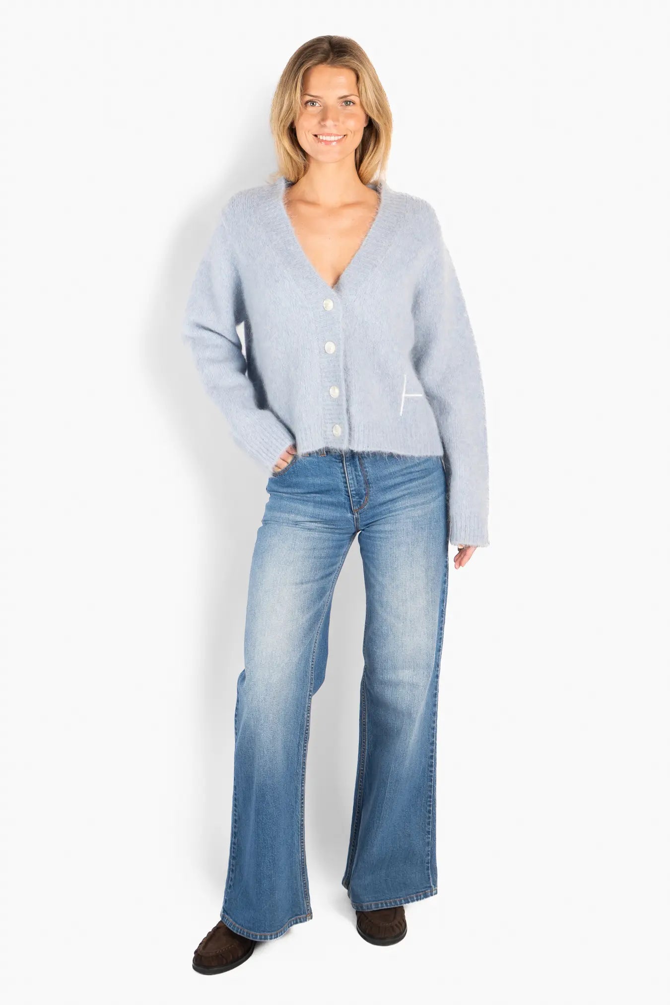 Pernille Kort Cardigan - Skyway