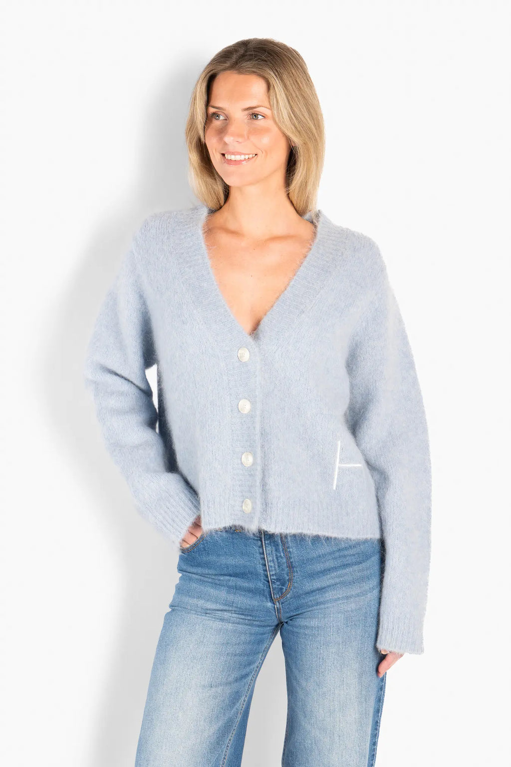 Pernille Kort Cardigan - Skyway