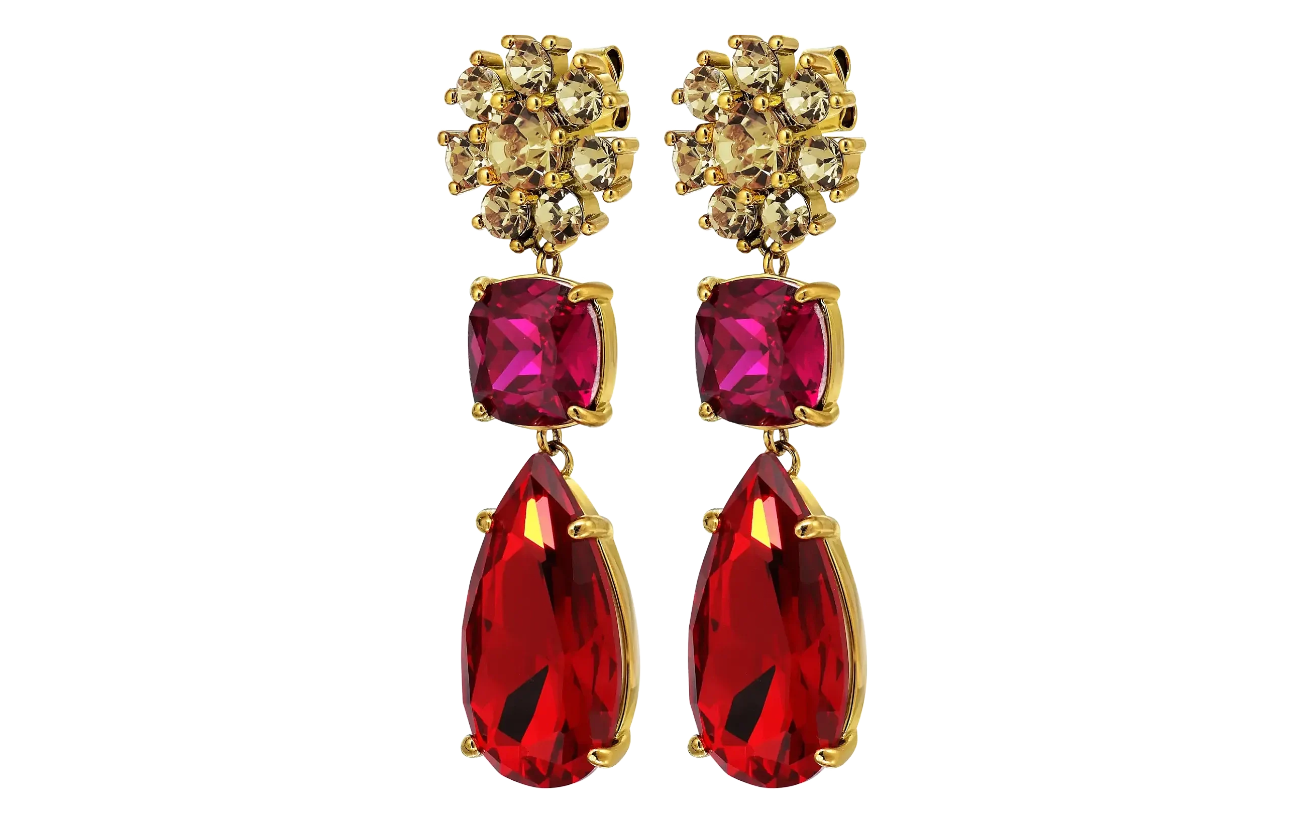 Dyrberg/Kern  Misia øredobber - Rød/Rosa