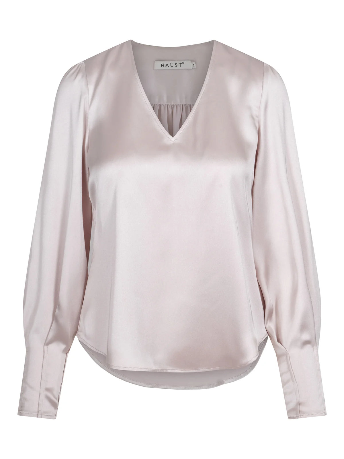 Haust Satengbluse V-hals