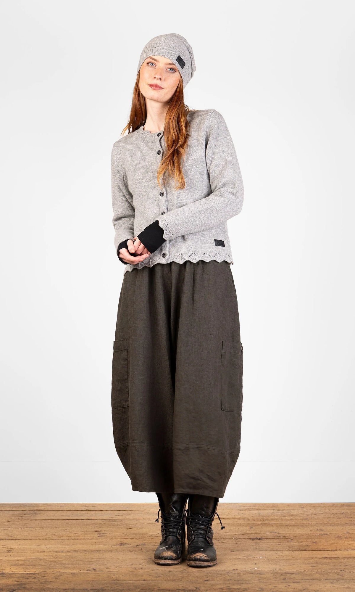 Olars Ulla Samba Cardigan- Gråmelert