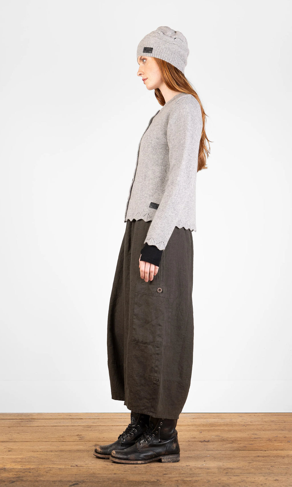Olars Ulla Samba Cardigan- Gråmelert