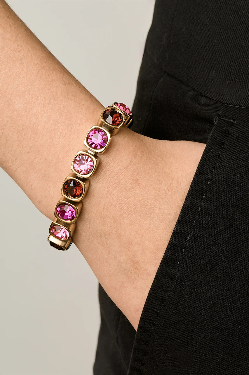 Dyrberg/Kern Conian Armbånd  - Wine/Pink